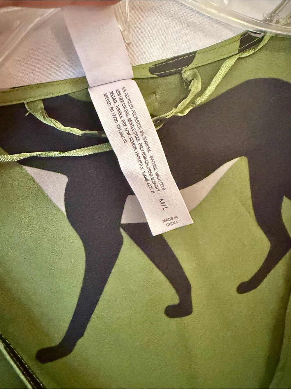 Satin Wrap Maxi Dress Robe Green Panther Jaguar Cat - Picture 7 of 8